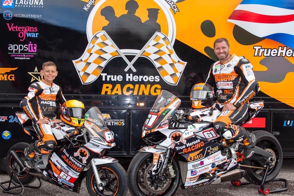 NFmoto riders and team at the track