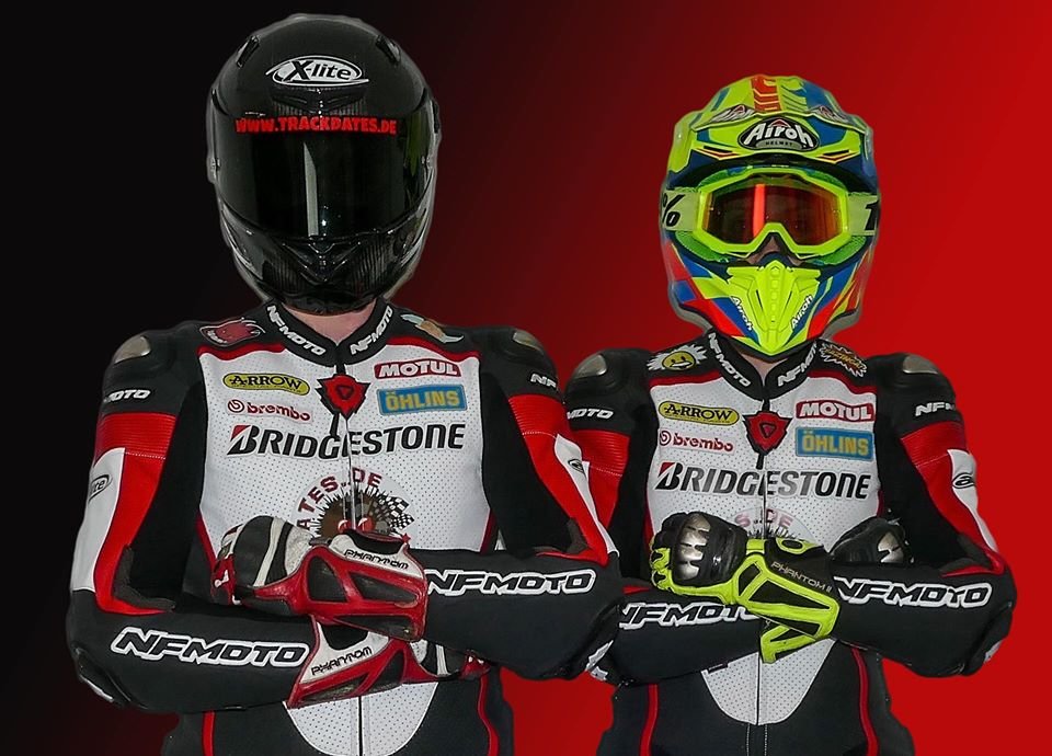 NFmoto riders and team together on the podium